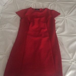 Red mini dress